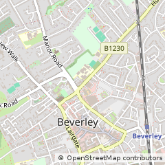 Map of Beverley, East Yorkshire