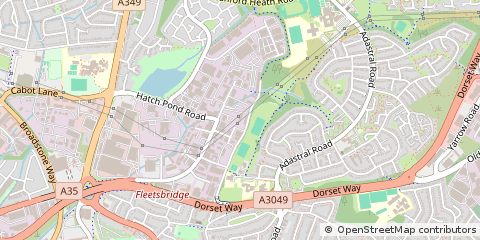 Map of Poole, Dorset