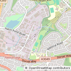 Map of Poole, Dorset