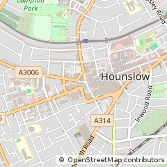 Map of Hounslow, Middlesex