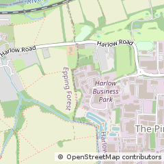 Map of Harlow, Essex