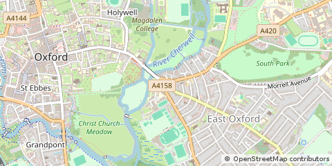 Map of Oxford, Oxfordshire
