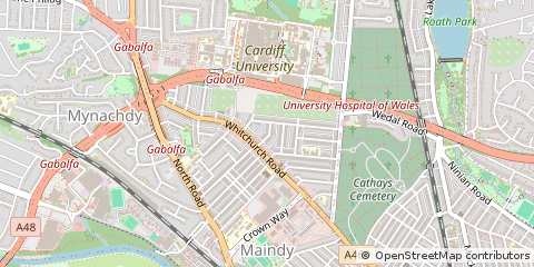 Map of Cardiff