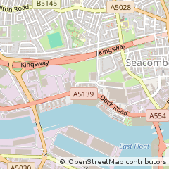 Map of Birkenhead, Cheshire