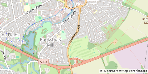 Map of Andover, Hampshire