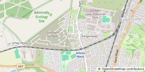 Map of Stockton-on-Tees