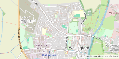 Map of Wallingford, Oxfordshire
