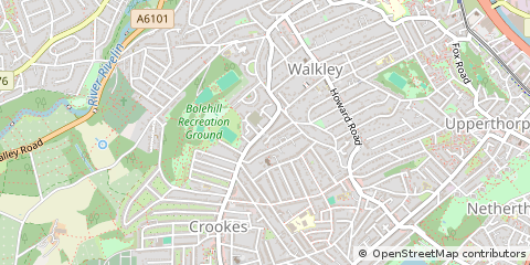 Map of Sheffield