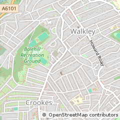 Map of Sheffield