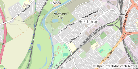 Map of Doncaster, South Yorkshire