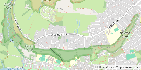 Map of Shipley, West Yorkshire