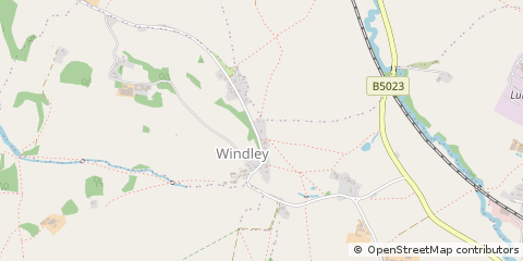 Map of Windley, Derbyshire