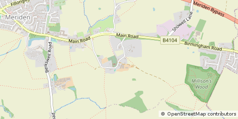 Map of Meriden