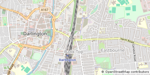 Map of Darlington