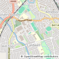 Map of Nuneaton, Warwickshire