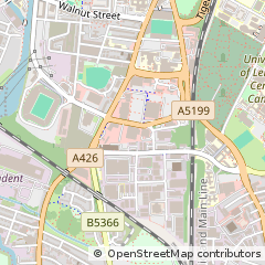 Map of Leicester, Leicestershire