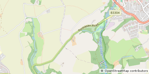 Map of Helston, Cornwall