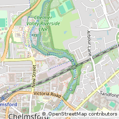 Map of Chelmsford, Essex