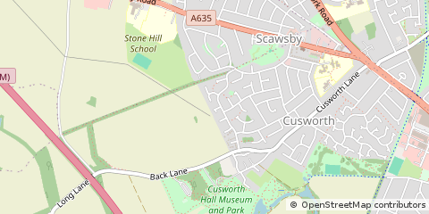 Map of Doncaster