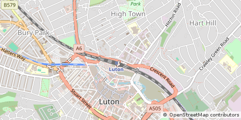 Map of Luton