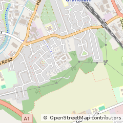 Map of Grantham, Lincolnshire