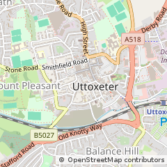 Map of Uttoxeter