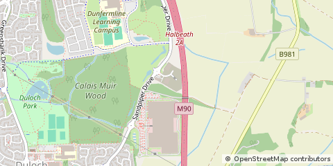 Map of Dunfermline, Fife
