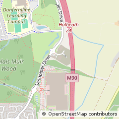 Map of Dunfermline, Fife