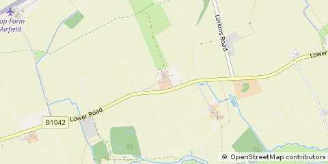 Map of Croydon, Cambridgeshire