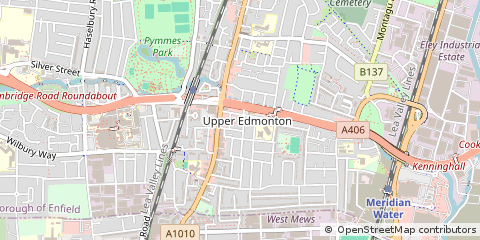 Map of Edmonton, London