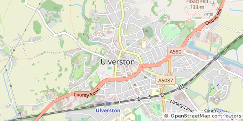 Map of Ulverston, Cumbria