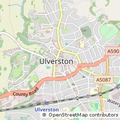 Map of Ulverston, Cumbria