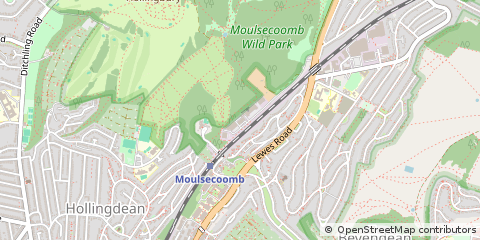 Map of East Sussex