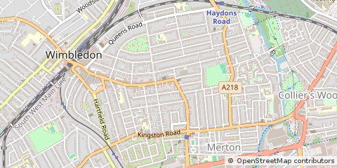 Map of Wimbledon