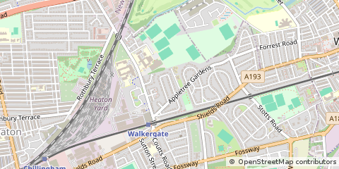 Map of Newcastle Upon Tyne