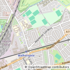 Map of Newcastle Upon Tyne