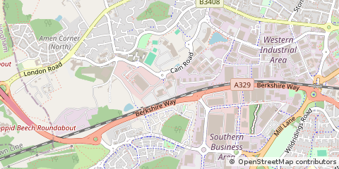 Map of Bracknell, Berkshire
