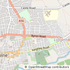 Map of Colne, Lancashire