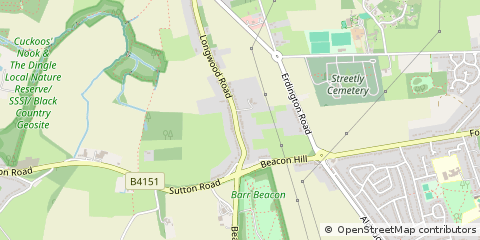 Map of Walsall, West Midlands