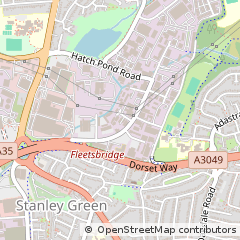 Map of Poole, Dorset