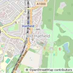 Map of Hatfield, Hertfordshire