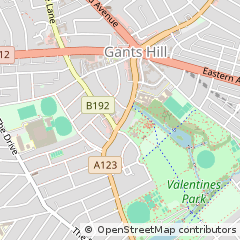 Map of Ilford, Essex