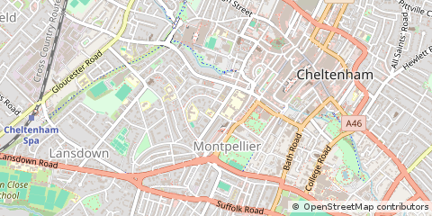 Map of Cheltenham
