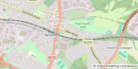 Map of Sheffield