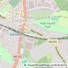Map of Sheffield