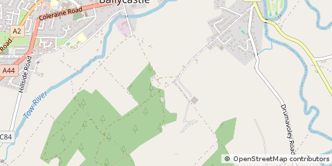 Map of Ballycastle, Antrim