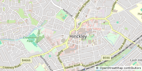 Map of Hinckley