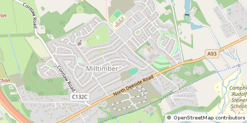 Map of Milltimber, Aberdeen, Aberdeenshire