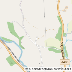 Map of Carmarthen, Carmarthenshire