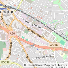 Map of Stoke-on-Trent, Staffordshire